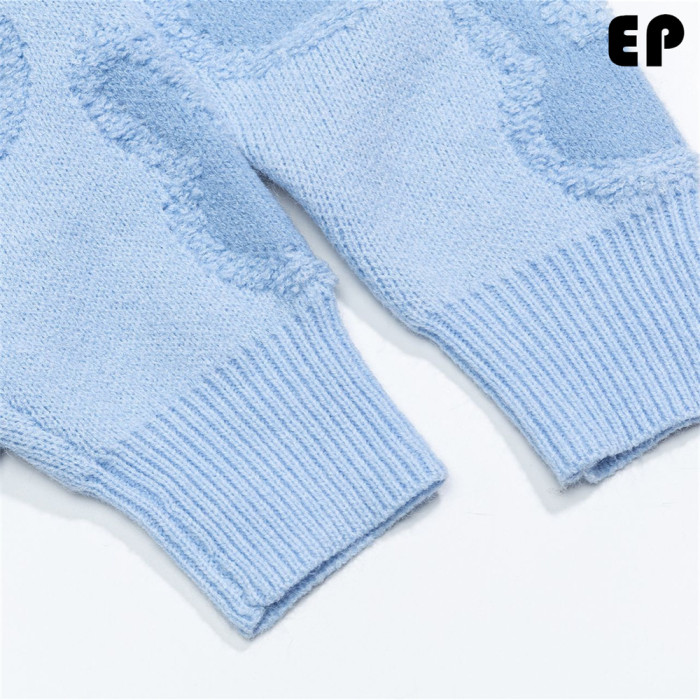 Women Knitted Sweater Pullover Pullover Cardigan Ripped Top