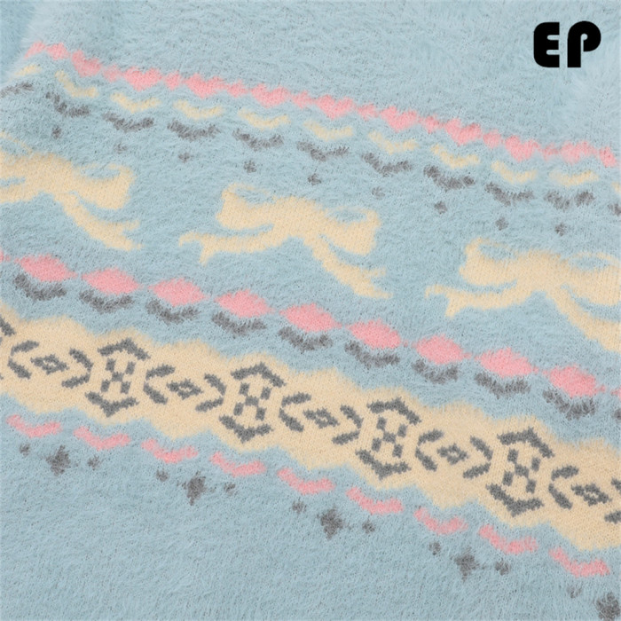 Women Knitted Sweater Pullover Pullover Cardigan Ripped Top