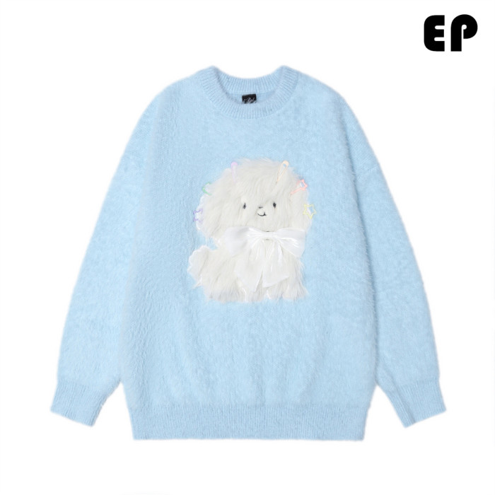 Women Knitted Sweater Pullover Pullover Cardigan Ripped Top