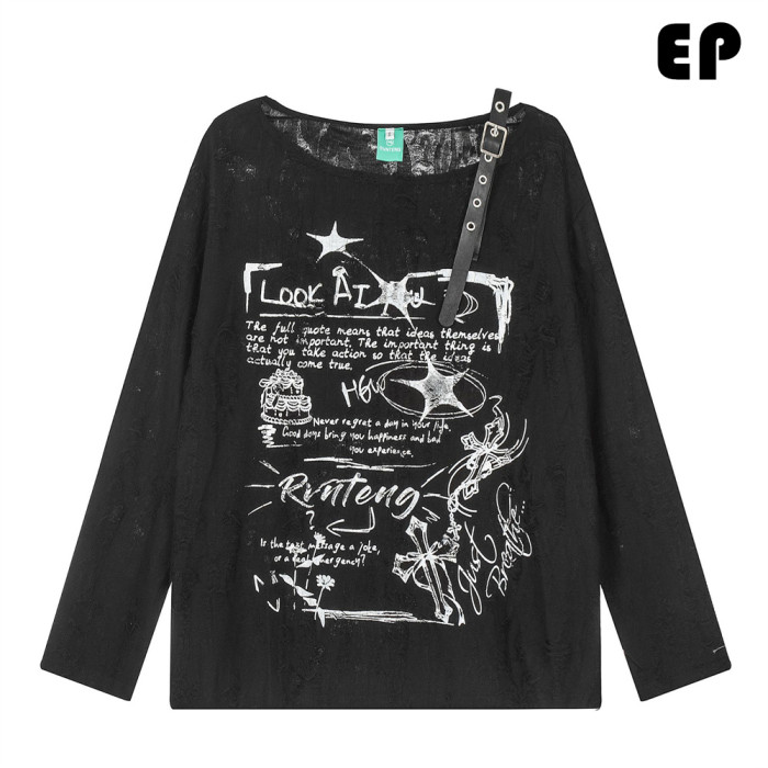 Women Knitted Sweater Pullover Pullover Cardigan Ripped Top