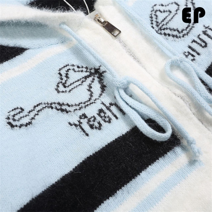 Women Knitted Sweater Pullover Pullover Cardigan Ripped Top