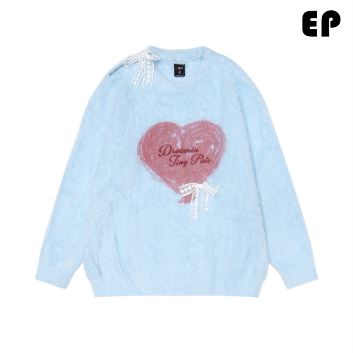 Women Knitted Sweater Pullover Pullover Cardigan Ripped Top