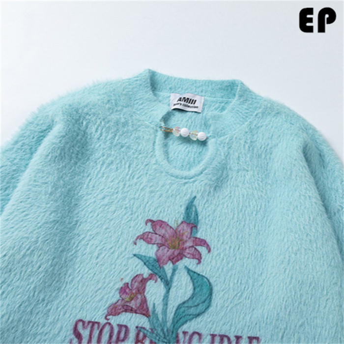 Women Knitted Sweater Pullover Pullover Cardigan Ripped Top