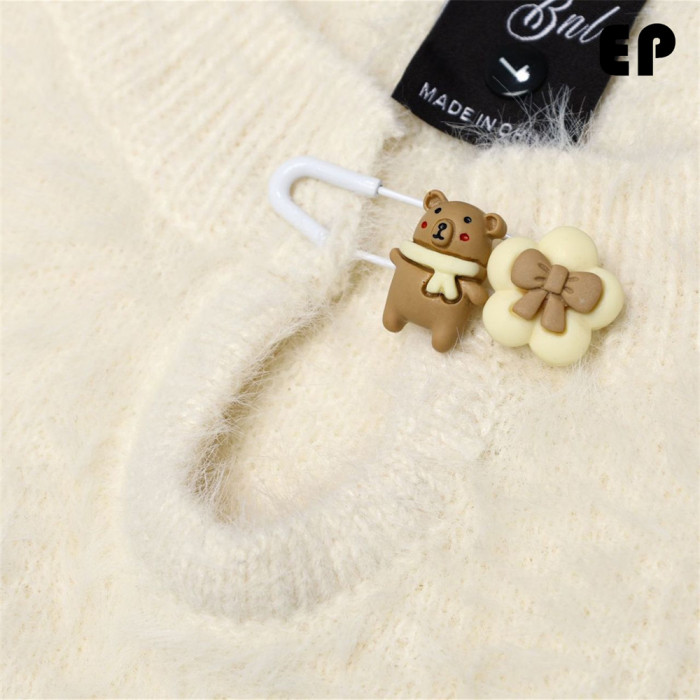 Women Knitted Sweater Pullover Pullover Cardigan Ripped Top