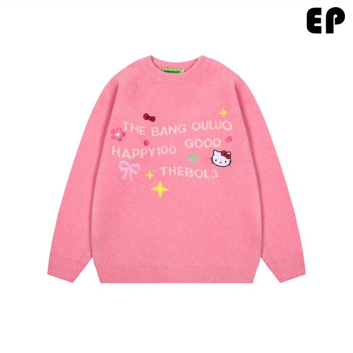 Women Knitted Sweater Pullover Pullover Cardigan Ripped Top