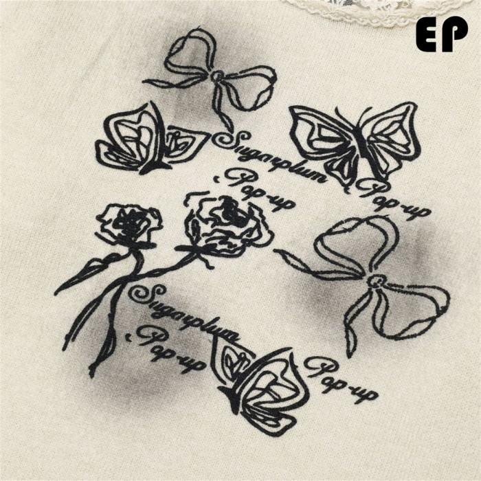 Women Knitted Sweater Pullover Pullover Cardigan Ripped Top