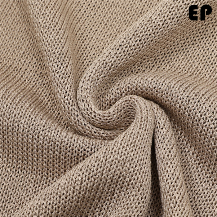 Women Knitted Sweater Pullover Pullover Cardigan Ripped Top