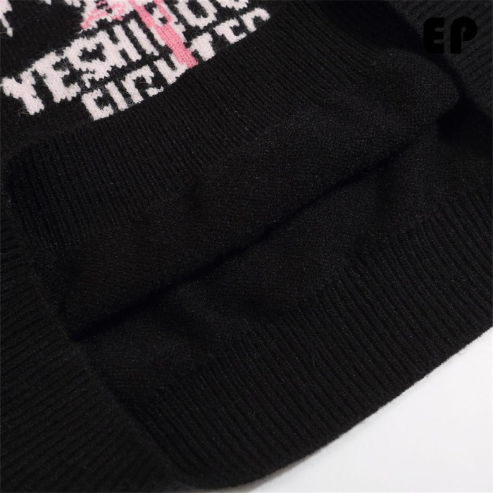 Women Knitted Sweater Pullover Pullover Cardigan Ripped Top