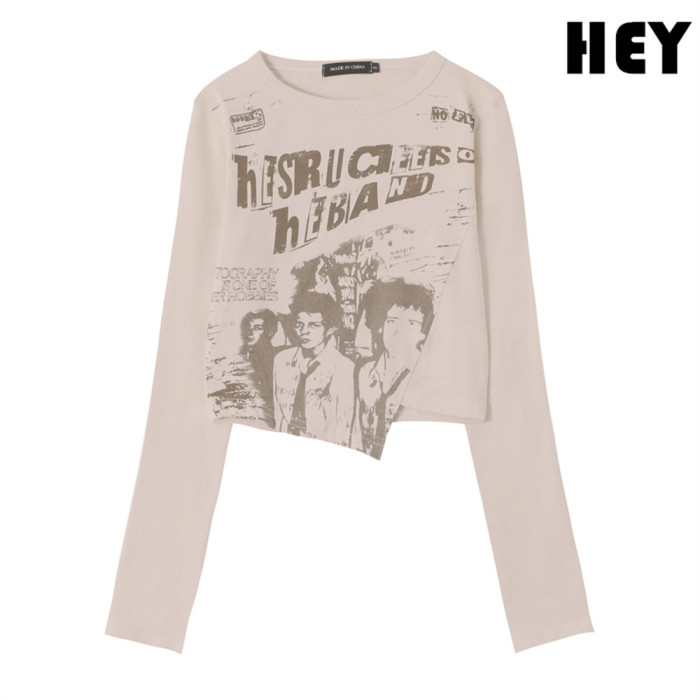 Women Hot Girl Style Slim Long Sleeve Bottoming Shirt Slim T-shirt