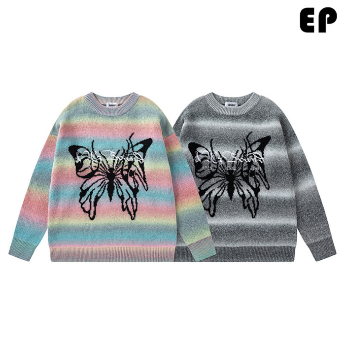 Women Knitted Sweater Pullover Pullover Cardigan Ripped Top