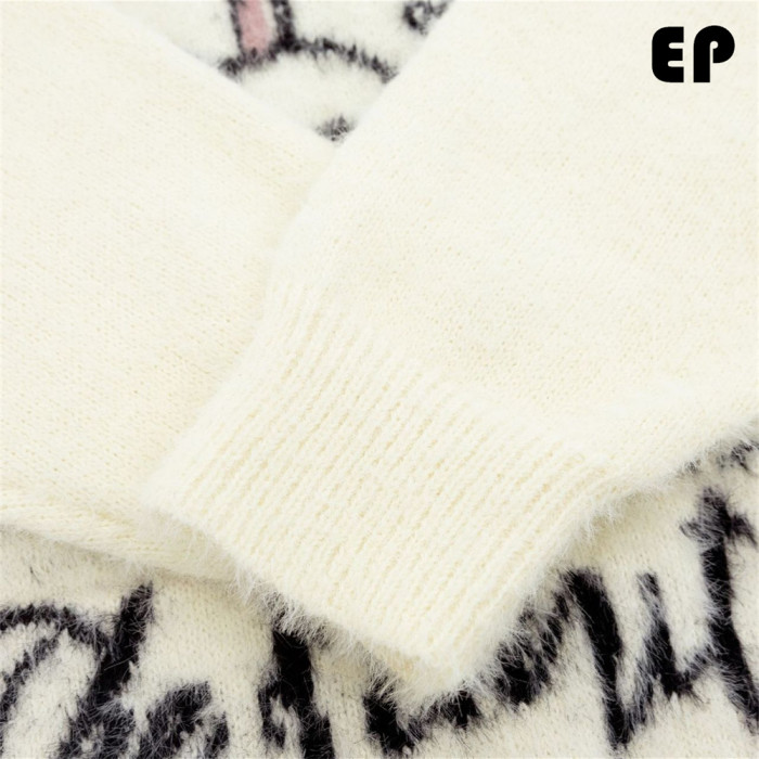 Women Knitted Sweater Pullover Pullover Cardigan Ripped Top