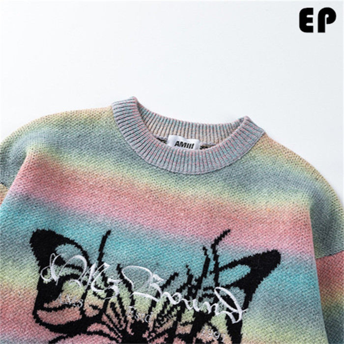 Women Knitted Sweater Pullover Pullover Cardigan Ripped Top