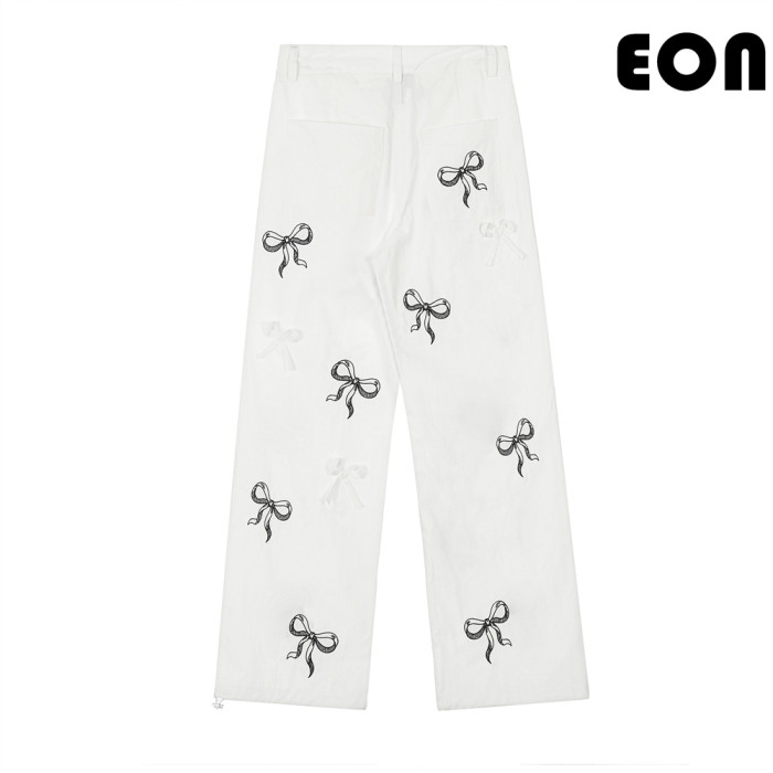 Women Overalls With Bright Thread Pants Anti Splash Trousers Loose pants Wide-leg Pants Casual Pants