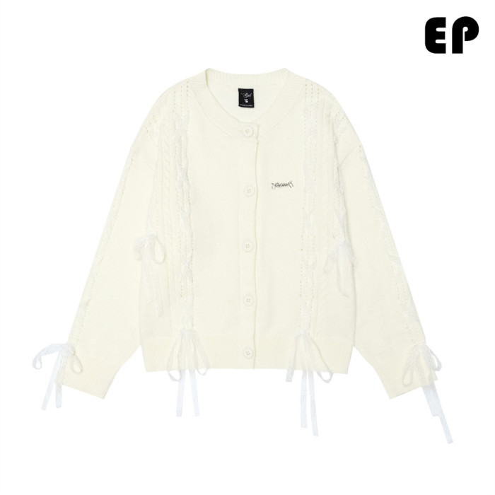 Women Knitted Sweater Pullover Pullover Cardigan Ripped Top