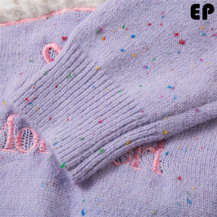 Women Knitted Sweater Pullover Pullover Cardigan Ripped Top