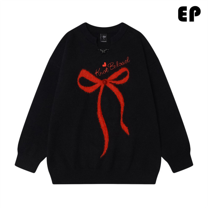 Women Knitted Sweater Pullover Pullover Cardigan Ripped Top