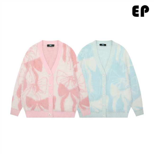 Women Knitted Sweater Pullover Pullover Cardigan Ripped Top