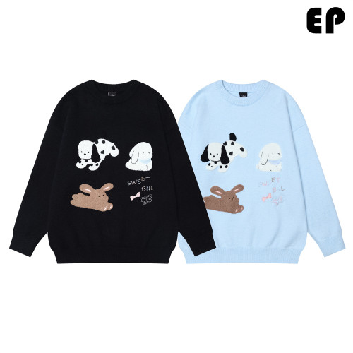 Women Knitted Sweater Pullover Pullover Cardigan Ripped Top