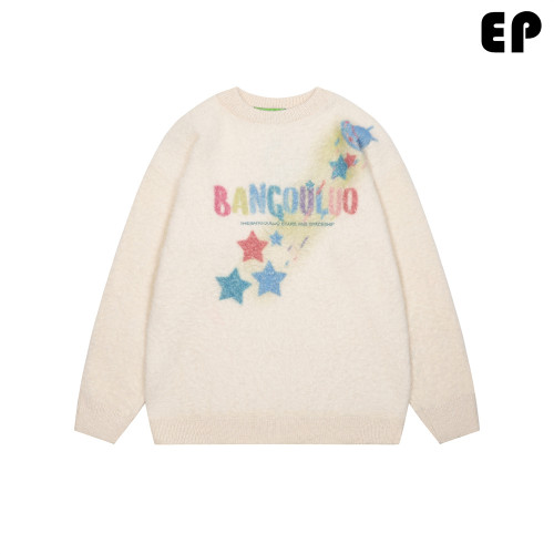 Women Knitted Sweater Pullover Pullover Cardigan Ripped Top