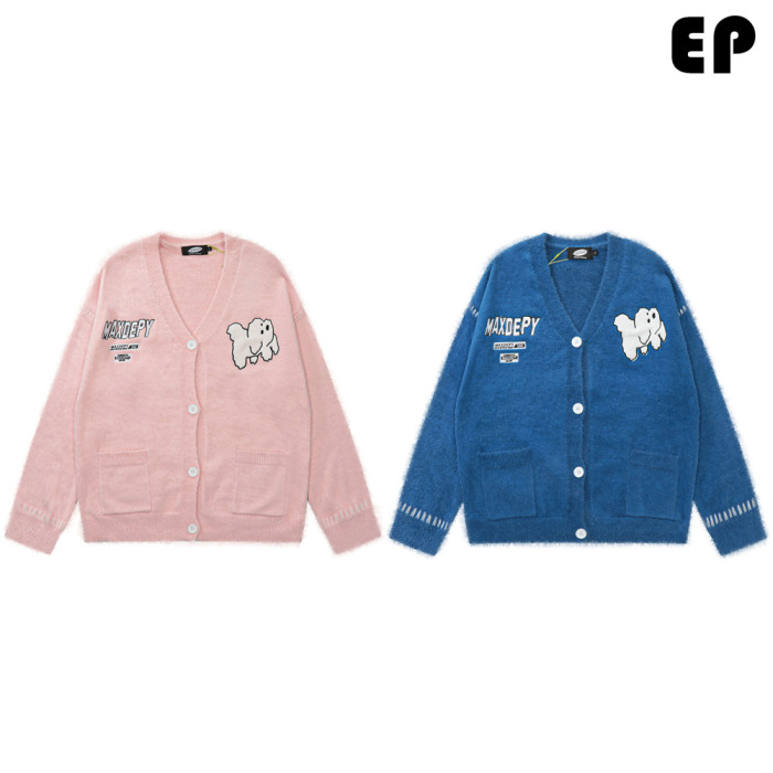 Women Knitted Sweater Pullover Pullover Cardigan Ripped Top