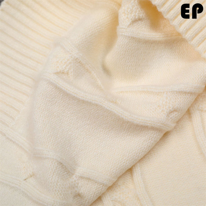 Women Knitted Sweater Pullover Pullover Cardigan Ripped Top