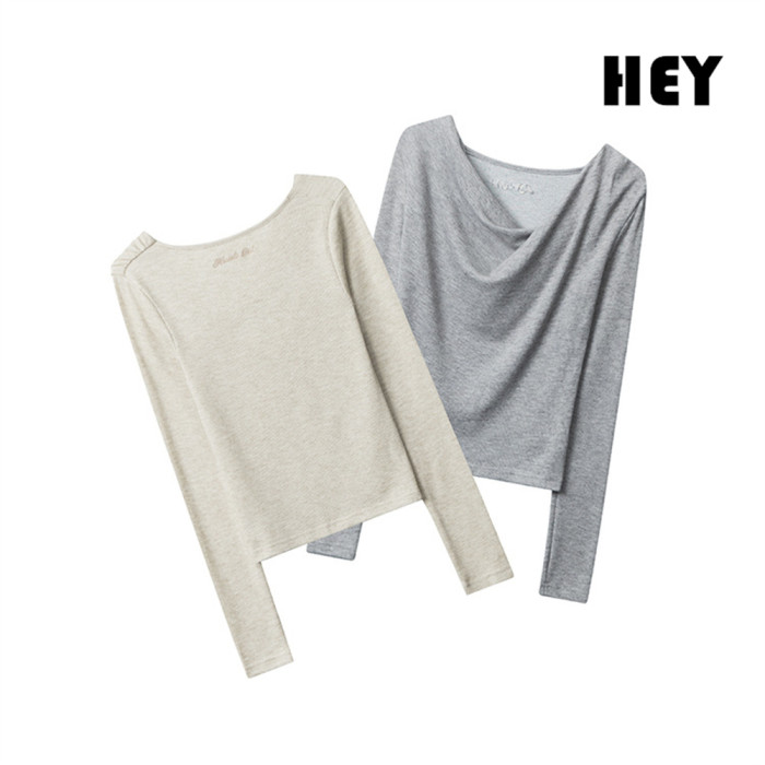 Women Hot Girl Style Slim Long Sleeve Bottoming Shirt Slim T-shirt