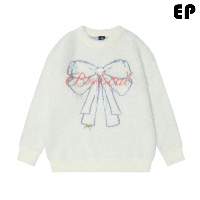 Women Knitted Sweater Pullover Pullover Cardigan Ripped Top