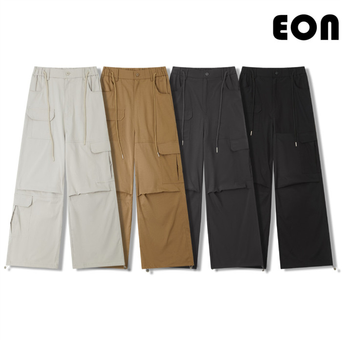 Women Overalls With Bright Thread Pants Anti Splash Trousers Loose pants Wide-leg Pants Casual Pants