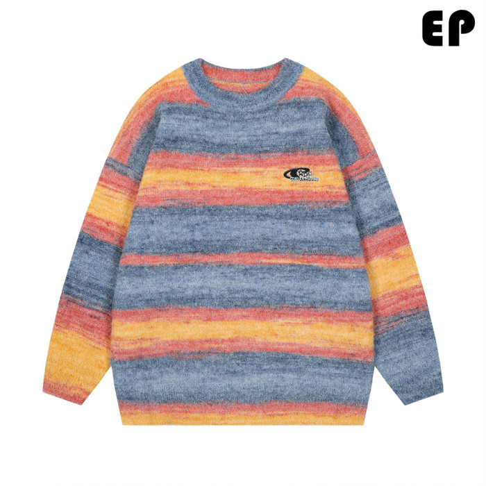 Women Knitted Sweater Pullover Pullover Cardigan Ripped Top