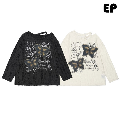 Women Knitted Sweater Pullover Pullover Cardigan Ripped Top