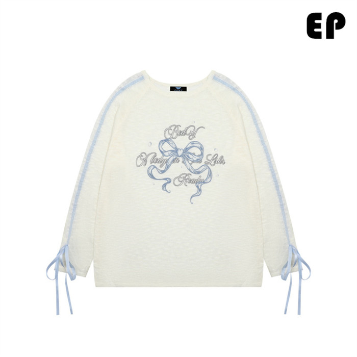 Women Knitted Sweater Pullover Pullover Cardigan Ripped Top