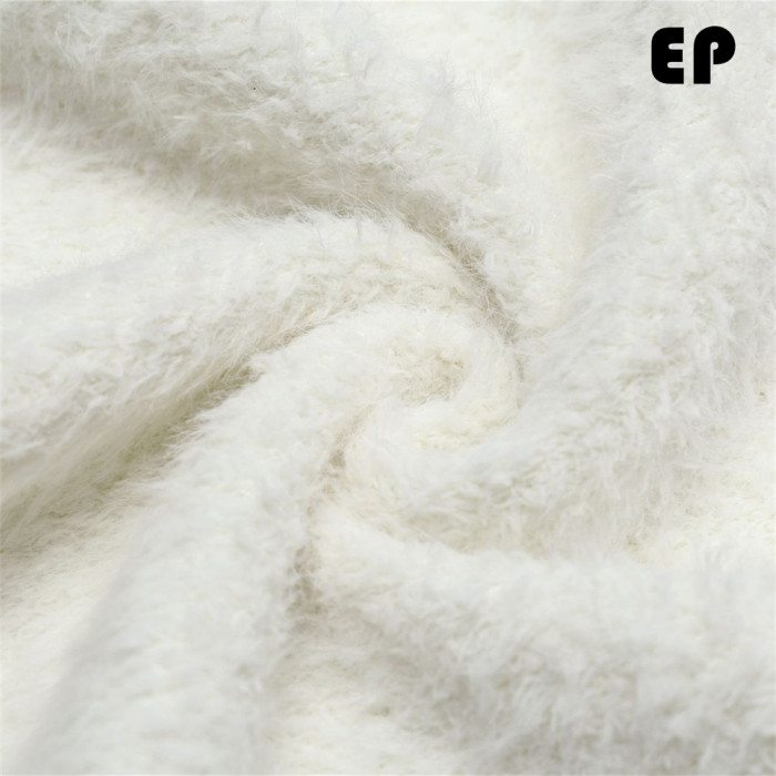 Women Knitted Sweater Pullover Pullover Cardigan Ripped Top