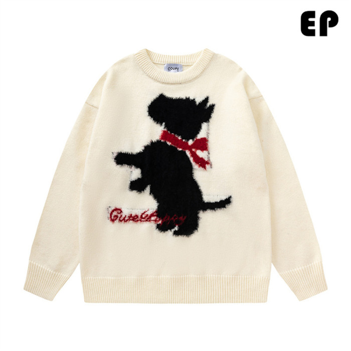 Women Knitted Sweater Pullover Pullover Cardigan Ripped Top