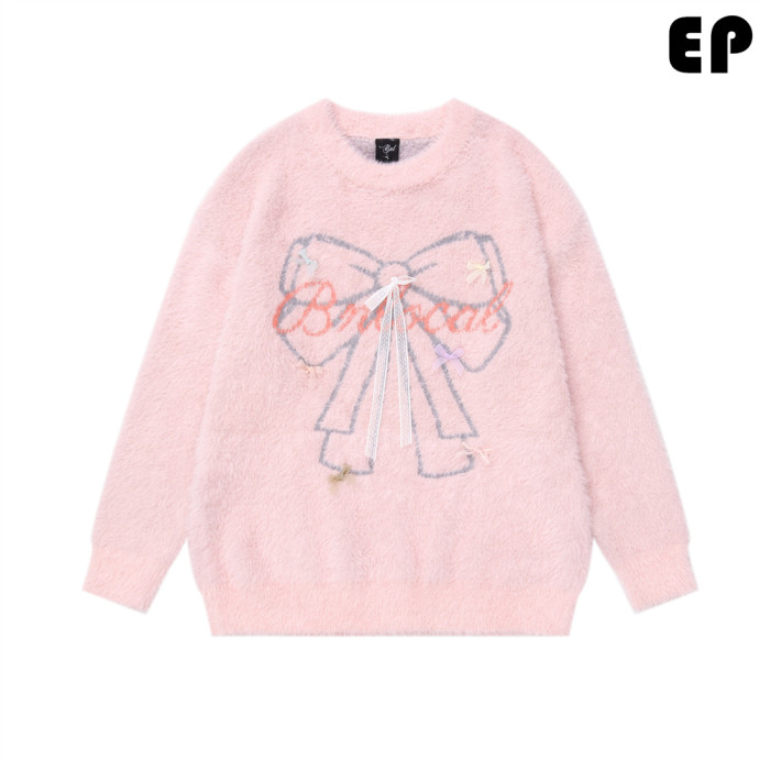 Women Knitted Sweater Pullover Pullover Cardigan Ripped Top