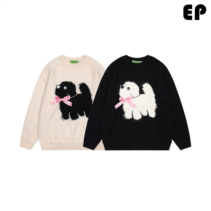 Women Knitted Sweater Pullover Pullover Cardigan Ripped Top