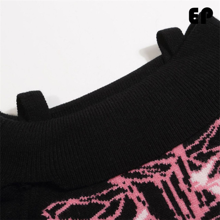 Women Knitted Sweater Pullover Pullover Cardigan Ripped Top