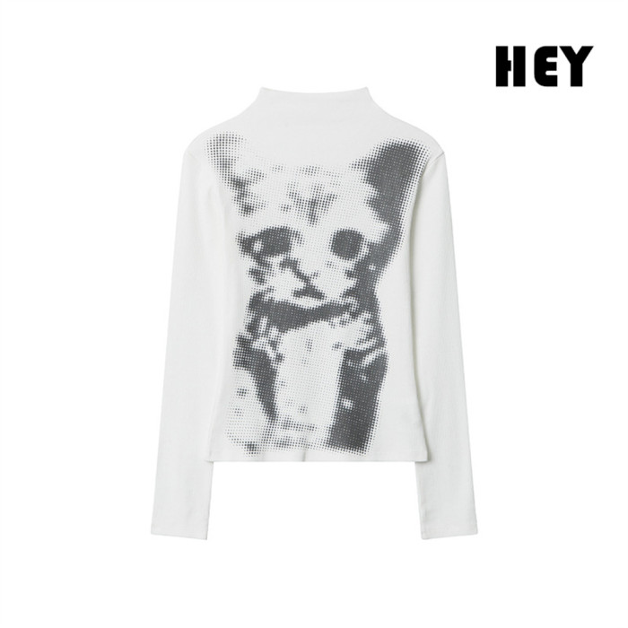 Women Hot Girl Style Slim Long Sleeve Bottoming Shirt Slim T-shirt