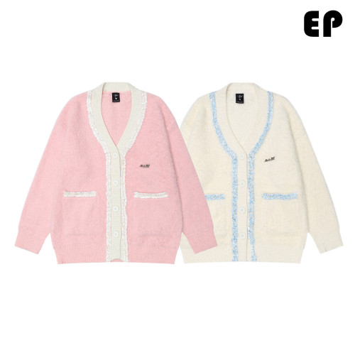 Women Knitted Sweater Pullover Pullover Cardigan Ripped Top