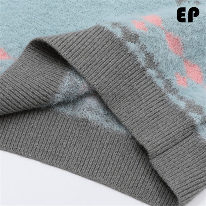 Women Knitted Sweater Pullover Pullover Cardigan Ripped Top