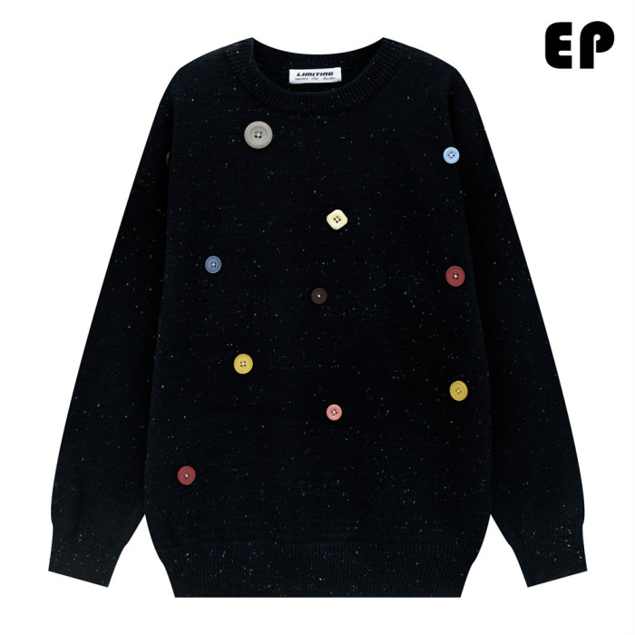 Women Knitted Sweater Pullover Pullover Cardigan Ripped Top