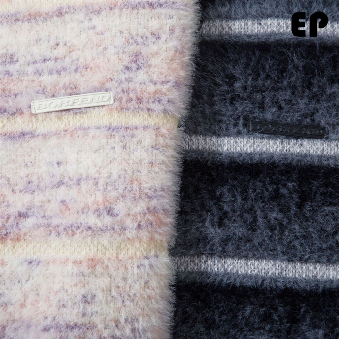 Women Knitted Sweater Pullover Pullover Cardigan Ripped Top