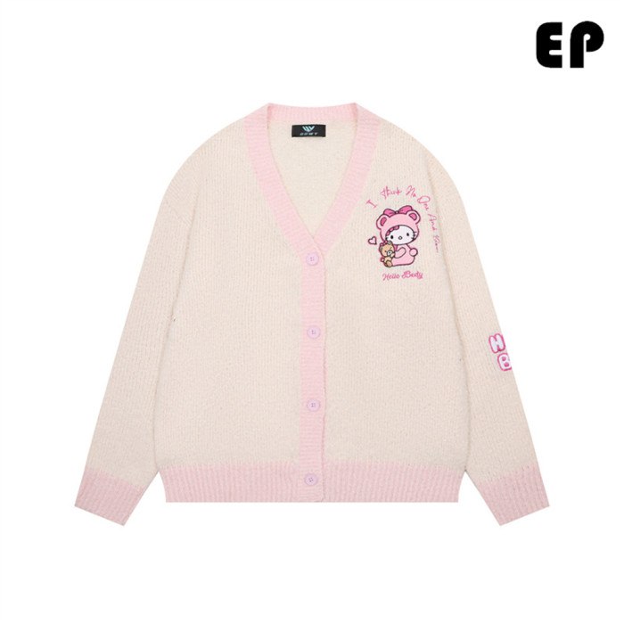 Women Knitted Sweater Pullover Pullover Cardigan Ripped Top