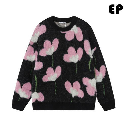 Women Knitted Sweater Pullover Pullover Cardigan Ripped Top