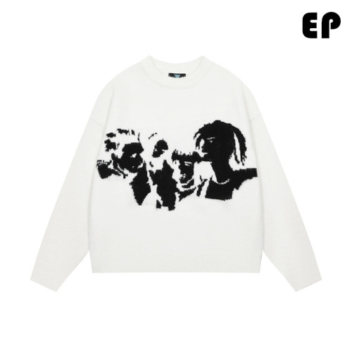 Women Knitted Sweater Pullover Pullover Cardigan Ripped Top