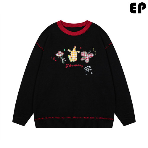 Women Knitted Sweater Pullover Pullover Cardigan Ripped Top