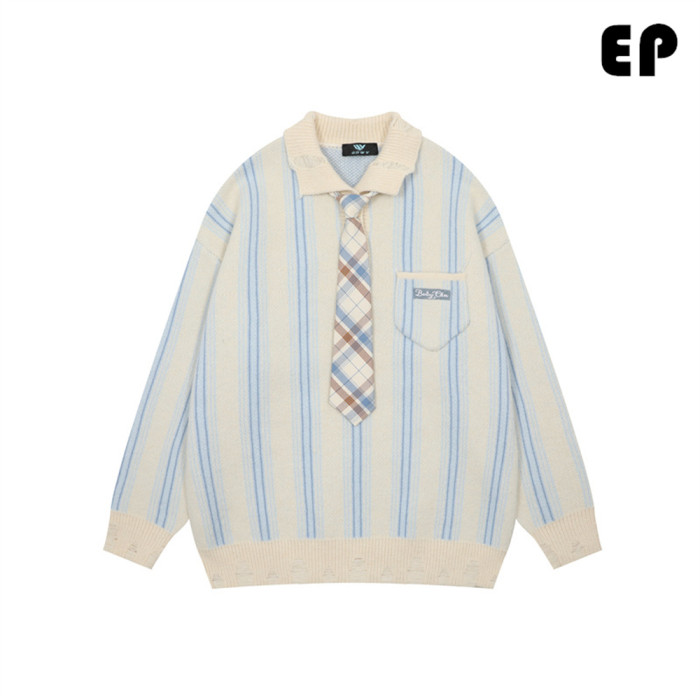 Women Knitted Sweater Pullover Pullover Cardigan Ripped Top