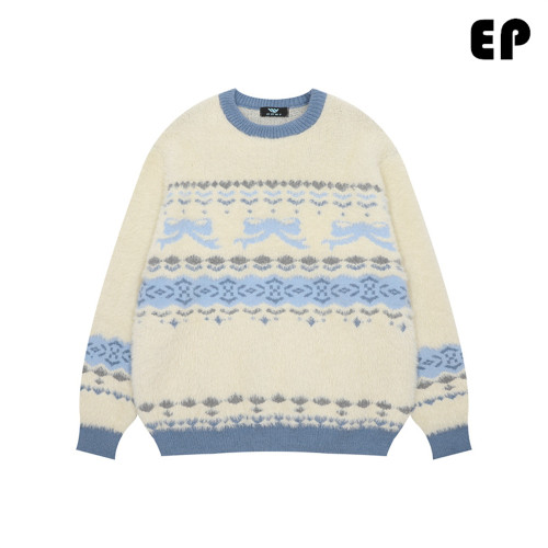 Women Knitted Sweater Pullover Pullover Cardigan Ripped Top