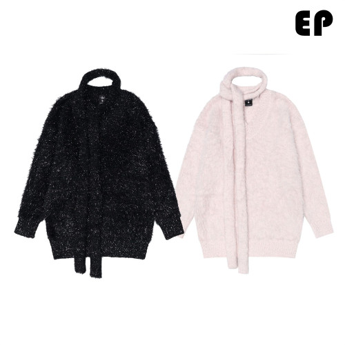 Women Knitted Sweater Pullover Pullover Cardigan Ripped Top