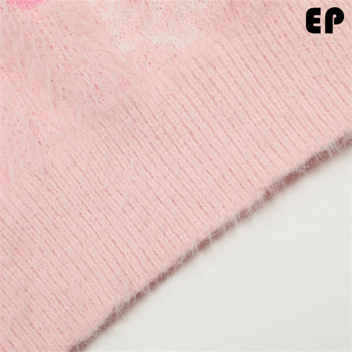 Women Knitted Sweater Pullover Pullover Cardigan Ripped Top