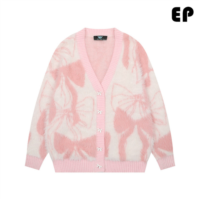 Women Knitted Sweater Pullover Pullover Cardigan Ripped Top